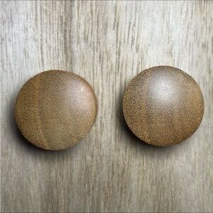 7/8 inch (22mm) wooden earrings